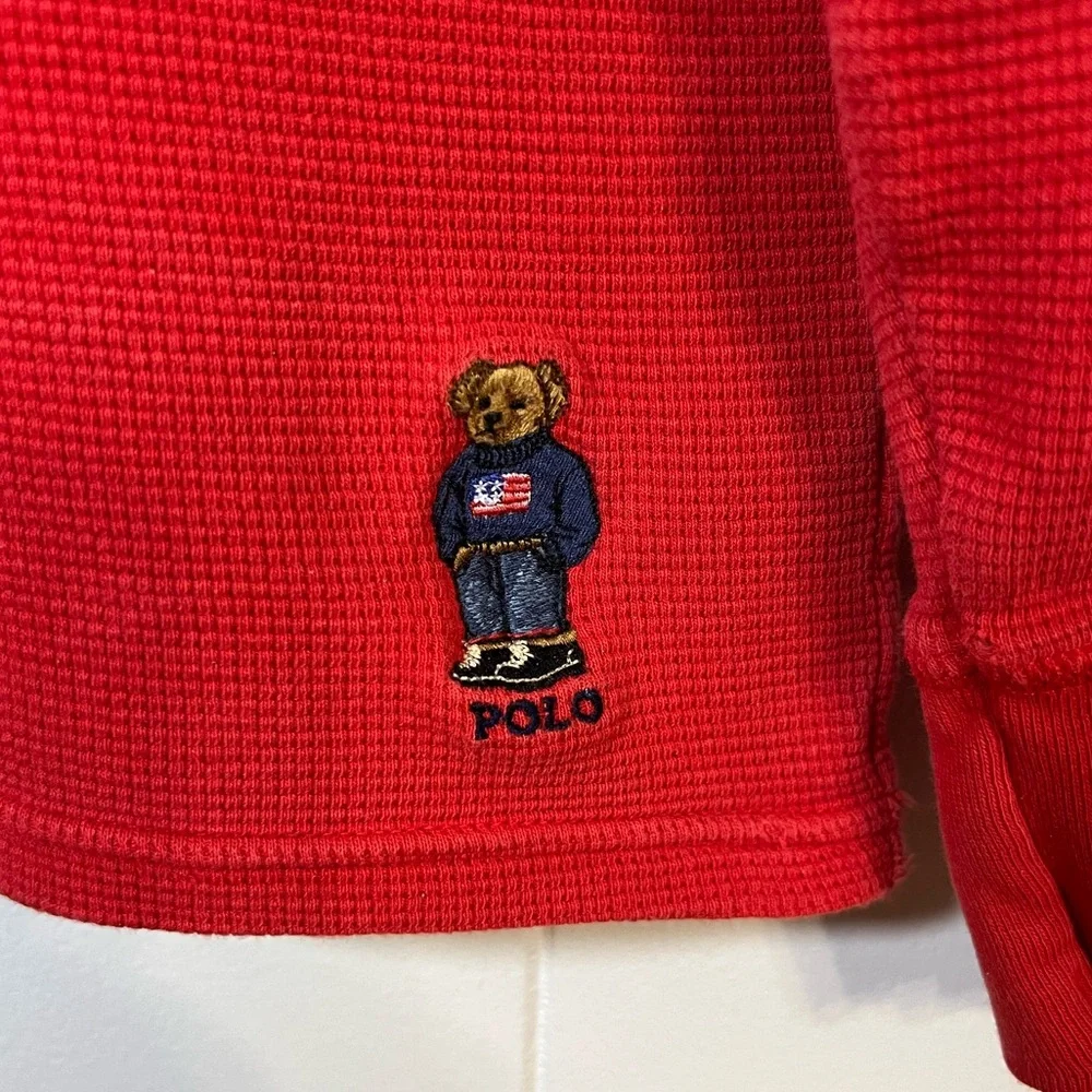 Polo Ralph Lauren, polo bear, thermal shirt size L‎